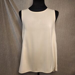 RAG & BONE Women's S Ivory Almond Harper Sleeveless High Low Tank Top